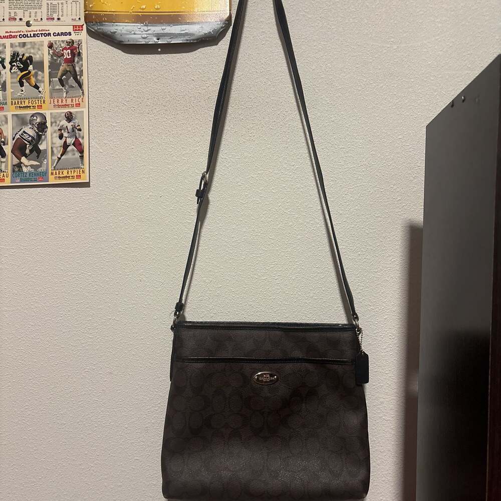 C O A C H Signature File Crossbody Bag